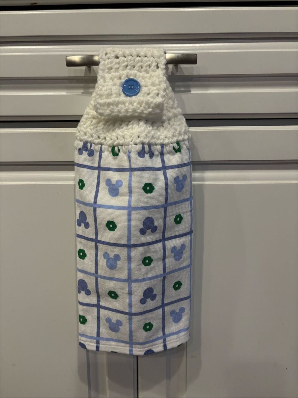 Crochet Top Kitchen Towel-Mickey ears